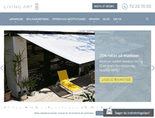 Tablet Screenshot of livingart.dk
